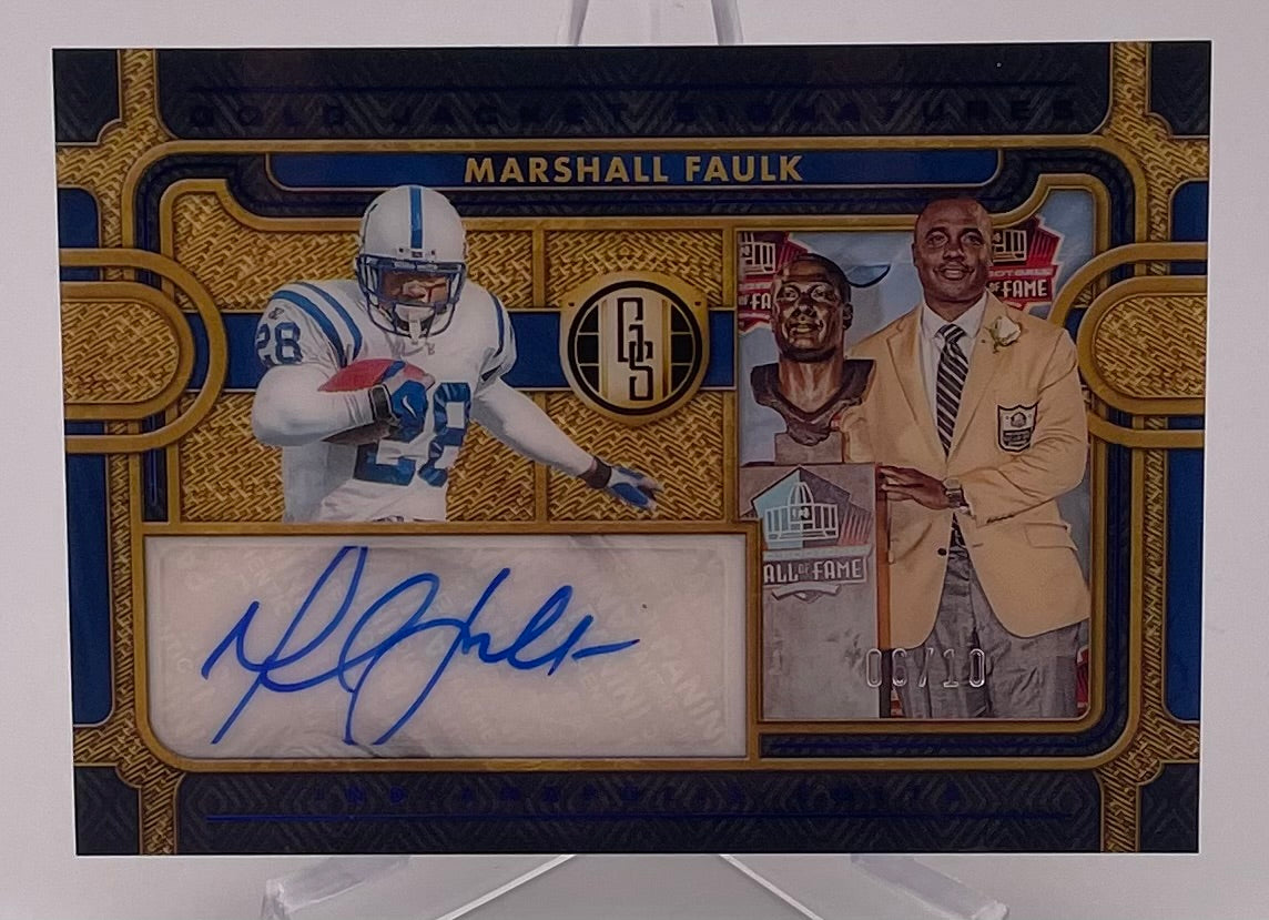 Marshall Faulk Five Star Signatures Patch #FSSP-MF /25 On outlet Card