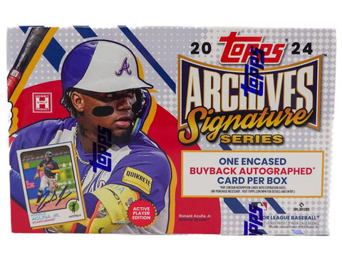 2024 Topps Archives Signature Series Active Player Edition MLB Hobby Box