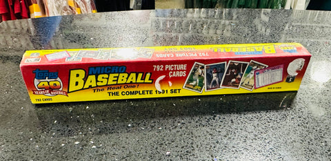 1991 Topps Micro Baseball Complete Set - 792 Picture Cards