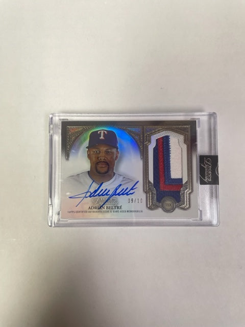 Rangers Adrian Beltre 2023 Topps Dynasty No. DAP-ABE5 #09/10 On 