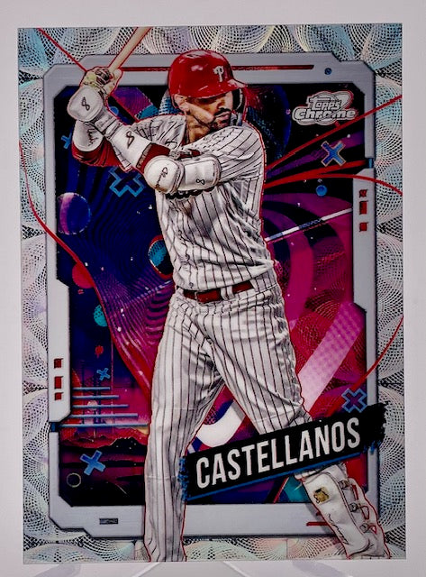 Phillies Nick Castellanos 2024 Topps Chrome Cosmic No.175 Single