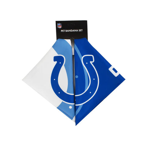Colts Home/Away 2-Pack Pet Bandana Set Medium