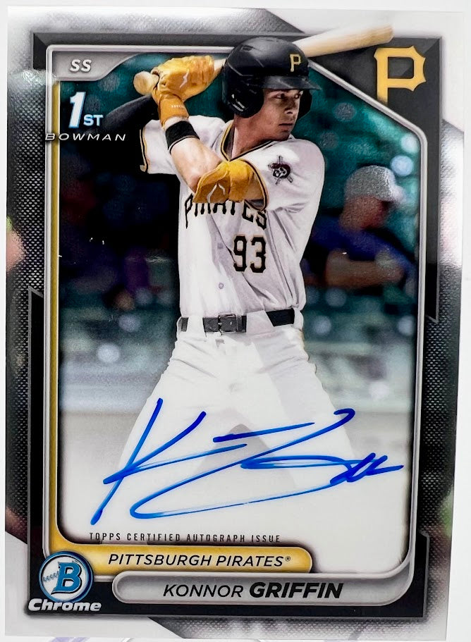 Pirates Konnor Griffin 2024 Topps Bowman Draft Chrome No. CPA-KG 