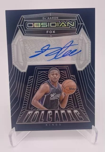 Kings De'Aaron Fox 2023-24 Panini Obsidian No.VS-FOX Autographed