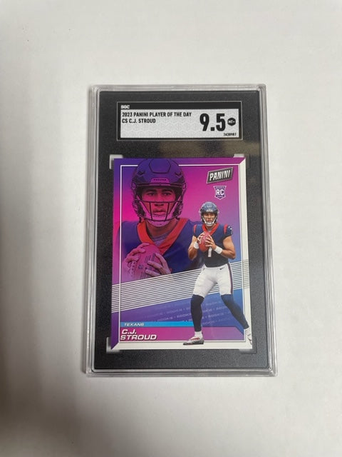 Texans CJ Stroud 2023 Panini Player of the Day No.CS SGC Graded 9.5 Ro – JP  Sports