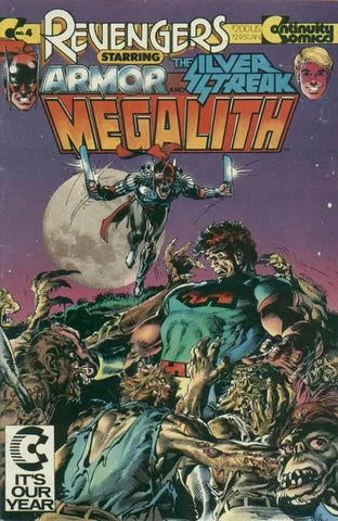 Revengers Featuring Megalith Issue #4 March 1988 Comic Book