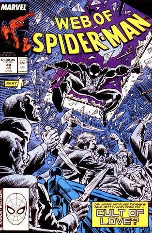 Web of Spider-Man Issue #40 July 1988 Comic Book