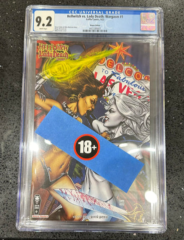 Hellwitch vs. Lady Death: Wargasm Issue #1 September 2022 CGC Graded 9.2 Comic Book