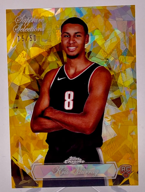 Trail Blazers Kris Murray 2023-24 Topps Chrome Sapphire No.SS-13