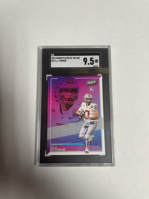 Ohio St CJ Stroud 2023 Panini Player of the Day No.RC2 SGC Graded 9.5 – JP  Sports