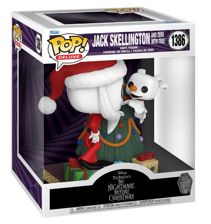 Funko Pop Vinyl Deluxe - Disney The Nightmare Before Christmas - Jack  Skellington and Zero w/ Tree 1386