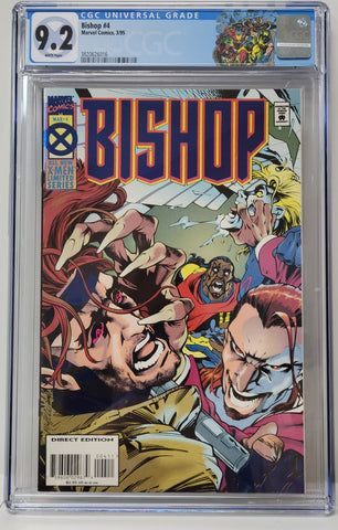Bishop Issue #4 Year 1995 CGC Graded 9.2 Special Label Comic Book