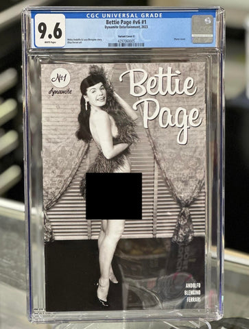 Bettie Page #v6 #1 Year 2023 Variant Cover O CGC Graded 9.6 Comic Book