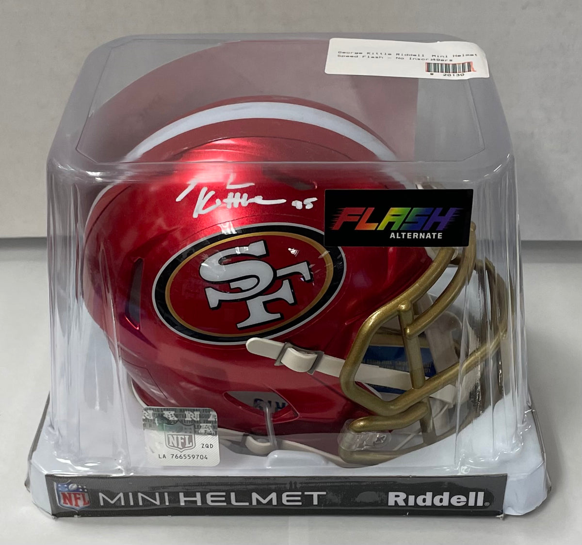 GEORGE KITTLE SIGNED SPEED REPLICA HELMET