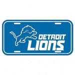 Lions Plastic License Plate Tag