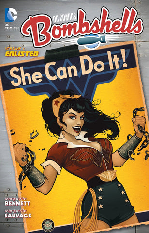 DC Comics Bombshells Vol 1 Enlisted Graphic Novel TP Year 2016 Marguerite Bennett
