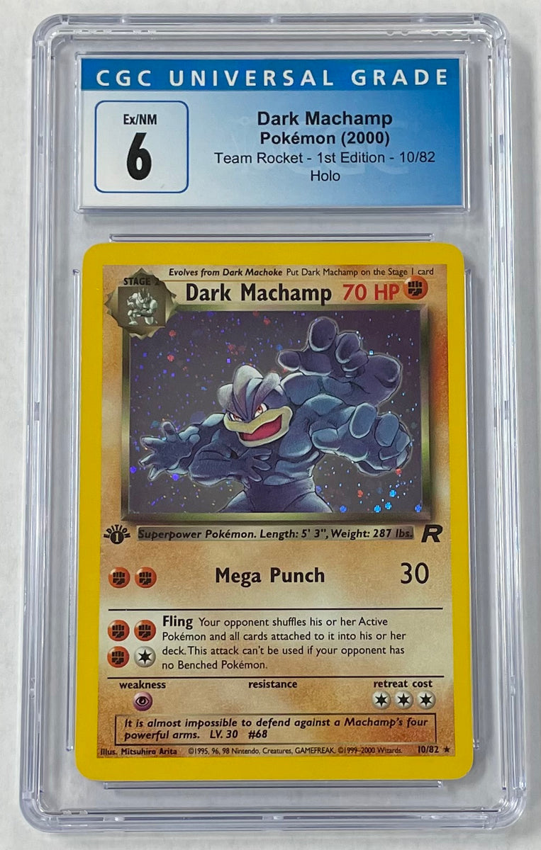 Dark Machamp Team Rocket 10/82 Unlimited Holo Rare Pokemon Card LP