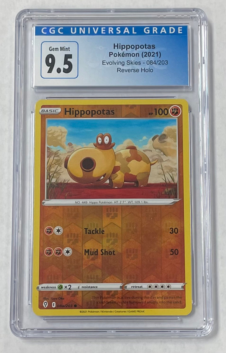 Bidoof (Ditto) Pokemon 2022 CGC 9 Pokemon Go 059/078 Reverse Holo Graded  Single Card