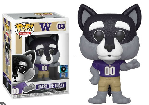 Washington Funko Pop Vinyl - NCAA College Mascots - Harry the Husky 03