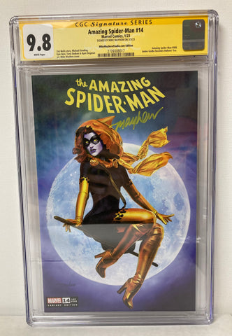 Amazing Spider-Man #14 Year 2023 Autographed Mike Mayhew CGC Graded 9.8 Comic