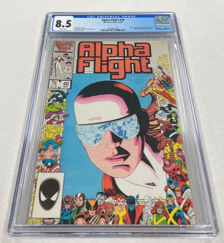 Alpha Flight - Issue #40 Year 1986 - Cover A CGC Graded 8.5 - Comic Book