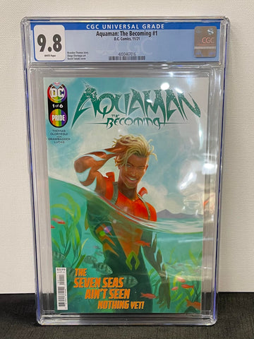 Aquaman: The Becoming - Issue #1 Year 2021 - Cover A CGC Graded 9.8 - Comic Book