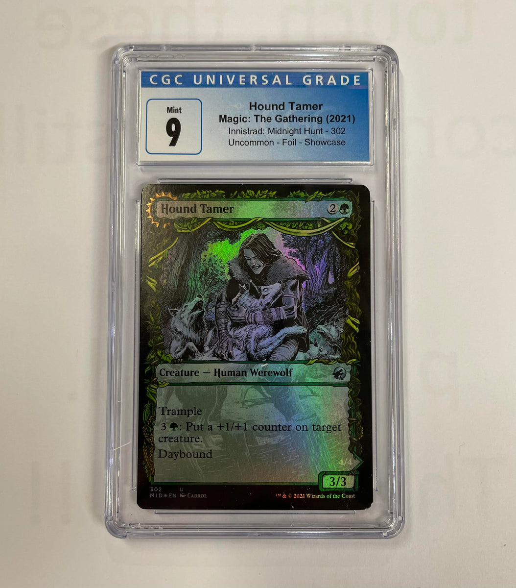 Magic the Gathering Hound Tamer 2021 Midnight Hunt 302 CGC Graded 9 Si – JP  Sports
