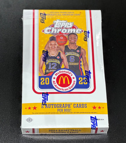 2023 Topps Chrome McDonald's All American NBA Basketball Hobby Box