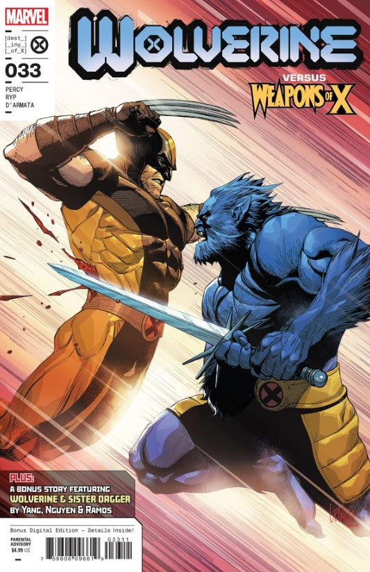 Wolverine vs. Weapons of X Issue #33 May 2023 Cover A Comic