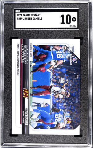 Commanders Jayden Daniels 2024 Panini Instant No.269 SGC Graded 10 Rookie Single Card (8912054)