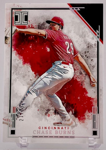 Reds Chase Burns 2025 Panini Impeccable No.9 #21/25 Single Card