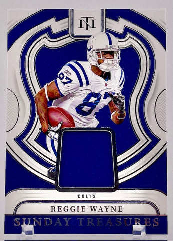 Colts Reggie Wayne 2024 Panini National Treasures No.ST-RWE #38/99 Relic Single Card