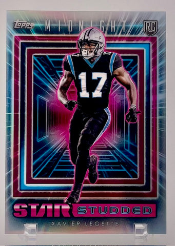 Panthers Xavier Legette 2024 Topps Midnight No.SS-13 Rookie Single Card