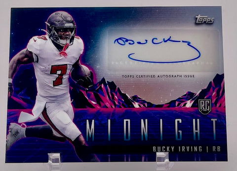 Buccaneers Bucky Irving 2024 Topps Midnight No.RHS-BI Autographed Rookie Single Card