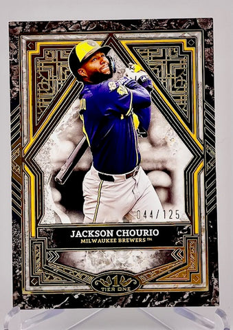 Brewers Jackson Chourio 2025 Topps Tier 1 No.43 #044/125 Single Card
