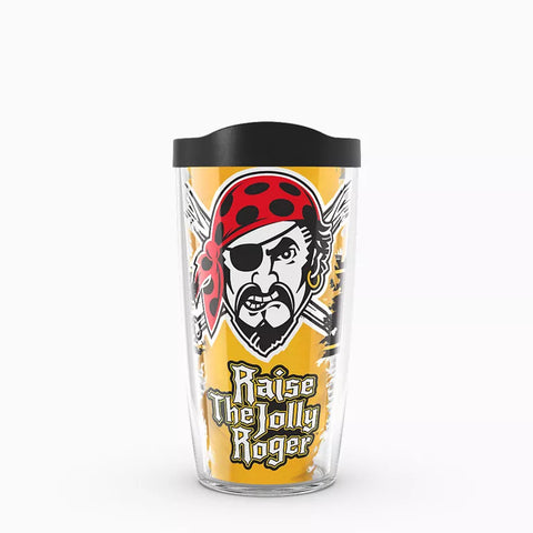 Pirates 16oz Wrap Tervis w/ Lid "Raise the Jolly Roger"