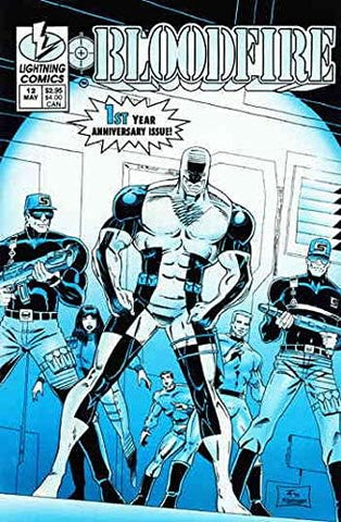 Bloodfire Issue #12 May 1994 Blue Variant Comic Book