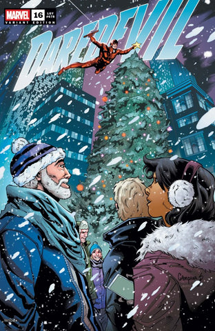 Daredevil Issue #16 LGY#678 December 2024 Variant Cover Holiday Comic Book