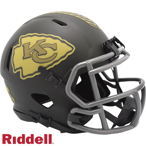 Chiefs Mini Helmet Speed Salute to Service 2025