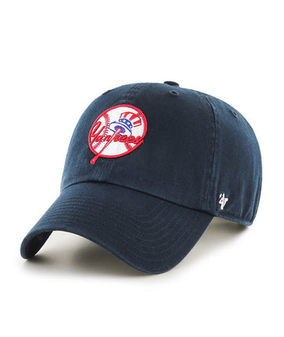 Yankees Hat 47' Clean Up "Top Hat" Logo Adjustable Blue