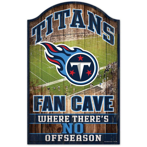 Titans Wood Sign 11x17 Fan Cave