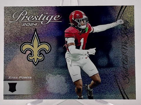 Saints Kool-Aid McKinstry 2024 Panini Prestige H2 No.392 SSP Sparkle Rookie Single Card