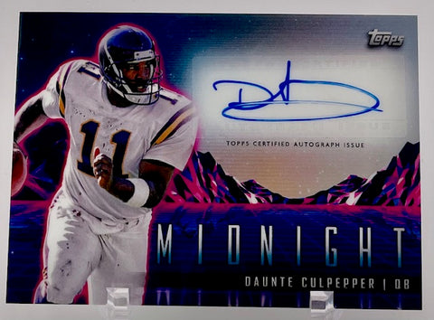 Vikings Daunte Culpepper 2024 Topps Midnight No.HZS-DC Autographed Single Card