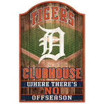 Tigers Wood Sign 11x17 Clubhouse