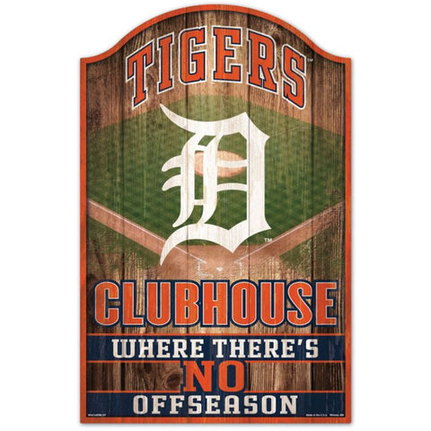 Tigers Wood Sign 11x17 Clubhouse