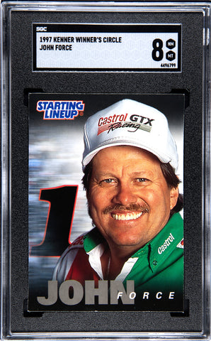 John Force 1997 Kenner Winner's Circle Starting Lineup SGC Graded 8 Single Card