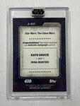 Star Wars Mina Bonteri 2022 Topps Star Wars Signature Series No.A-KS1 Autographed Single Card