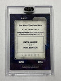 Star Wars Mina Bonteri 2022 Topps Star Wars Signature Series No.A-KS1 Autographed Single Card