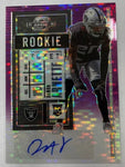 Raiders Damon Arnette 2020 Contenders Optic No. 152 #15/21 Autographed Rookie Single Card