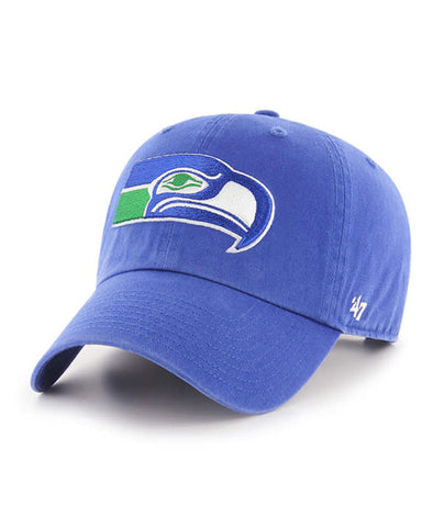 Seahawks Hat 47' Clean Up Historic Adjustable Royal Blue